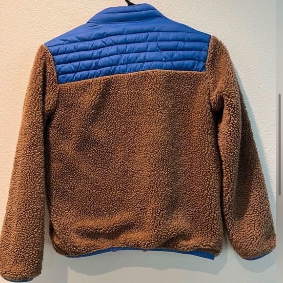 GAP Kids Brown and Blue Fleece Jacket - Picture 3 of 6